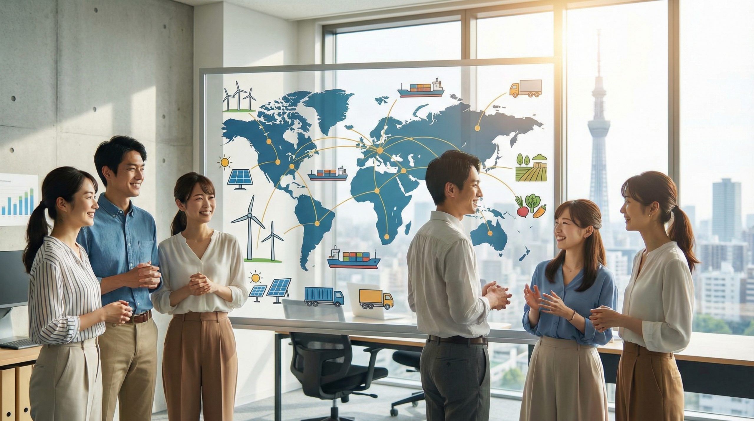 日本独自のビジネスモデル「総合商社」の特徴と役割